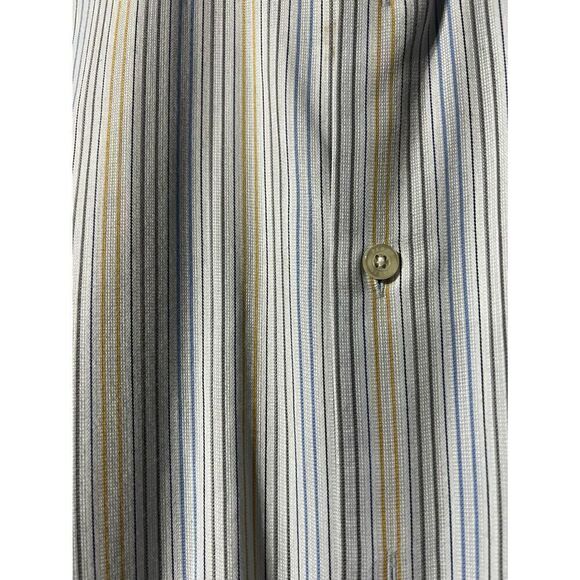 Perry Ellis Portfolio Pinstripe Button Up Dress Shirt Size 16 /34 - Picture 2 of 4